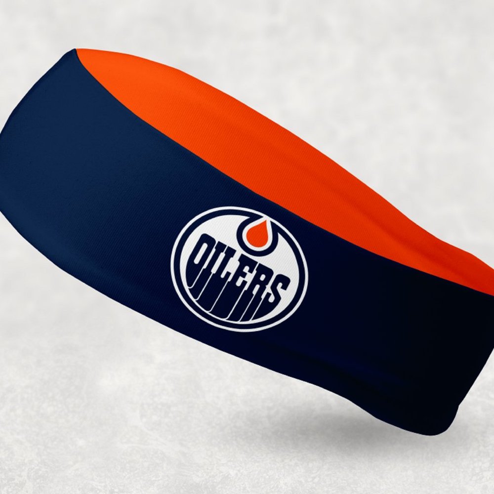 2 Pack - NEW - Reversible Edmonton Oilers Headband